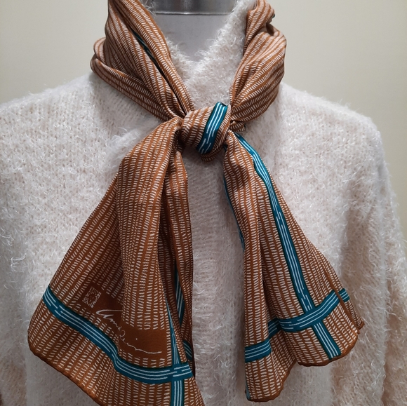 Vintage Silk Scarf by Anne Klein - Picture 2 of 5